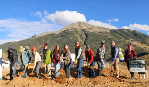 Breaking Ground and a Special Delivery – The Anvil Townhomes Arrive in Silverton