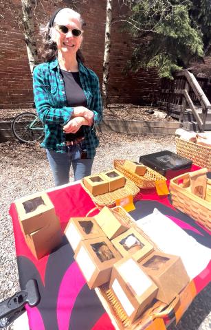 Photo credit DeAnne Gallegos The Silverton Farmers Market kicked off this weekend in the courtyard of the Wyman Hotel Deborah Roberts offered her freshly baked good.