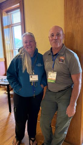Kathy Wright and Michael Burton, the organizers of the Mountain Medicine Symposium photo by DeAnne Gallegos