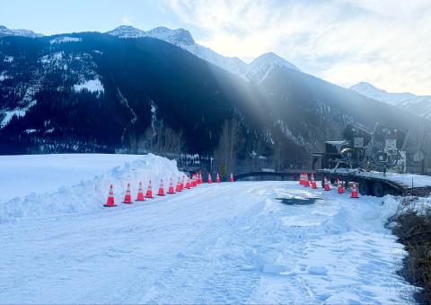Snow is piling up over at Kendall and there is one lane access during the day photo by DeAnne Gallegos