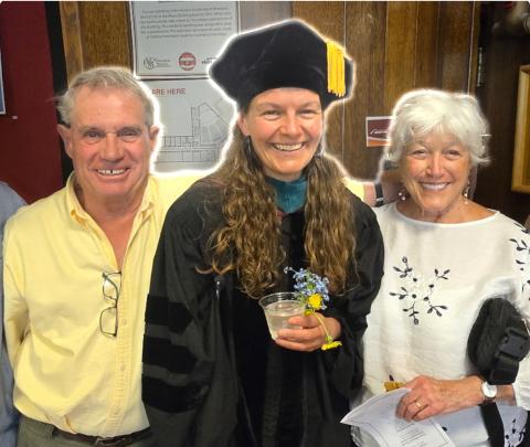 Photo credit Sue Morris Congratulations to Somer Morris of Silverton and Missoula, who recently graduated from the University of Montana's Physical Therapy PhD program. She is pictured here with her Dad, Terry Morris, and Mom, Sue Morris.