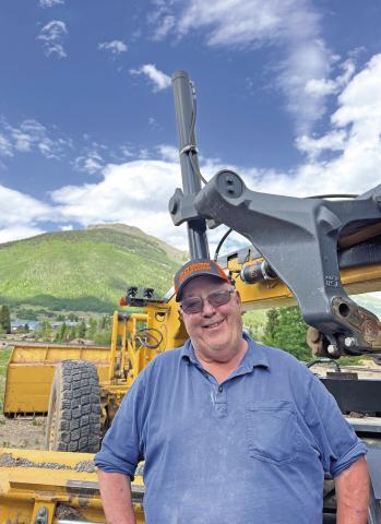 Louie Girodo thinking about retirement during his final days onthe job! Photo credit DeAnne Gallegos