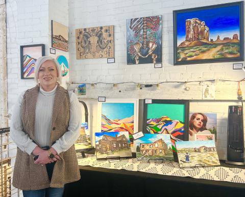 Abigail Armistead shows her paintings, and her creations are sold at local art fairs and @a.sabry_arts on Instagram. Photo credit DeAnne Gallegos