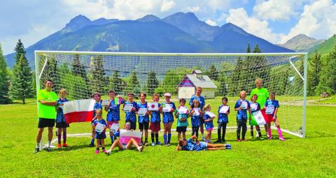 Silverton kids with the international soccer coaches from Poland. Photo credit Dayna Kranker