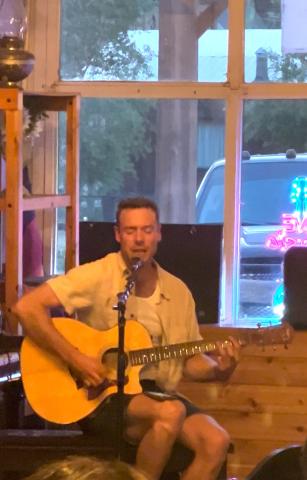 Photo credit DeAnne Gallegos Local musician Jacob Nalle performed Friday night at the El Bandito Cantina located in the Bent Elbow building.