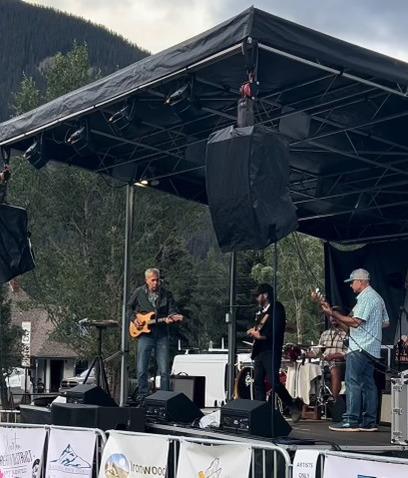 Silverton’s Jam Band opens up Friday’s Silverton Summer Sounds concert in Memorial Park. Photo credit DeAnne Gallegos