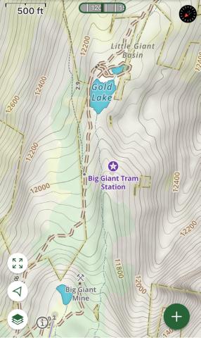Map of the area where the first Hardrock 100 fatality happened this year just three hours into the race on Friday July 11th.