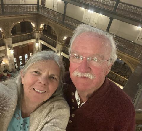 Terri and Dr Bob Brokering enjoy traveling during their retirement