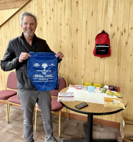 SJC OEM Jim Donovan gave away Go Bags