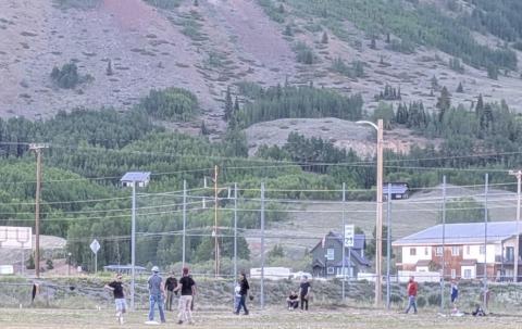 Silverton’s baseball field is being used every week by locals photo by Dayna Kranker
