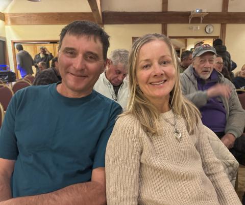 Jim and Tiesha Weller enjoying MountainFilm photo by Janice Sanders