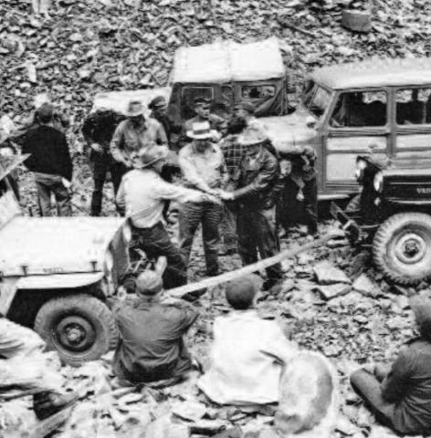 Gary Bennett of Telluride sent in this photo of the July 12, 1953 dedication of the opening of Ophir Pass, with San Juan County and San Miguel County officials on hand. The pass had been closed for many years due to slides. It wasn’t until 60 years ago this summer that it was passable to motor vehicles.