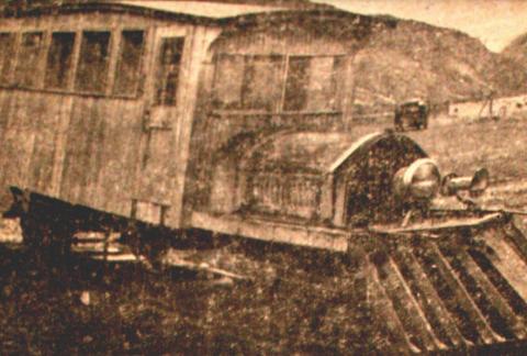 Image: This 1949 photo from the Silverton Standard shows the weather-beaten Casey Jones rail car in Silverton Silverton Standard file photo