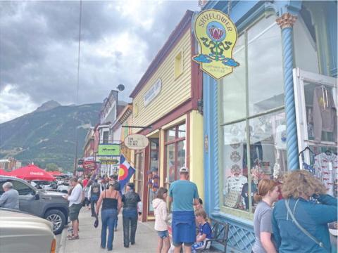 Greene Street in Silverton was packed with visitors Labor Day weekend Photo Credit Katey Fetch