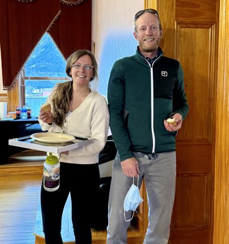 Former Town of Silverton Trustees Amie Gardiner and Tyler George had their final meeting Monday April 13th