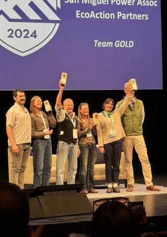 Photo credit Team GOLD Team GOLD wins the award at MT 2030 Climate Solutions Summit in Jackson Hole, Wyoming .