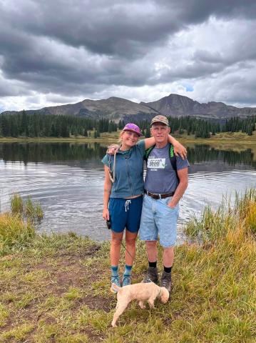 Aly Wiemken enjoyed her visit from her dad, and they hiked around Molas Lake together to celebrate his birthday. photo by Aly Wiemken