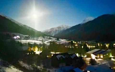 The Full Moon over Silverton made the winter night feel magical photo by Anne Izard