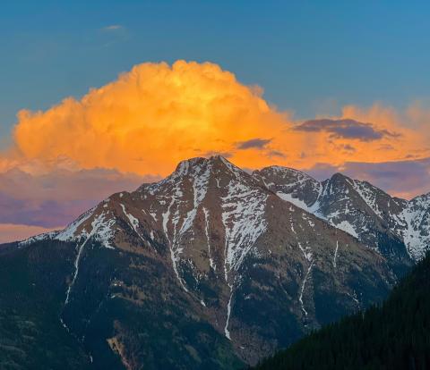 Sunsets in the San Juans are spectacular. We caught this gem off of Highway 550 just north of Coal Bank Pass. Photo credit DeAnne Gallegos