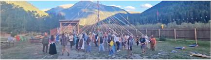 Photo Credit Columbine Roadhouse The Maypole Dance at the Monty Python Festival