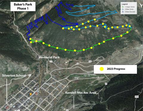 Phase 1 Trails Map - 2023 Progress