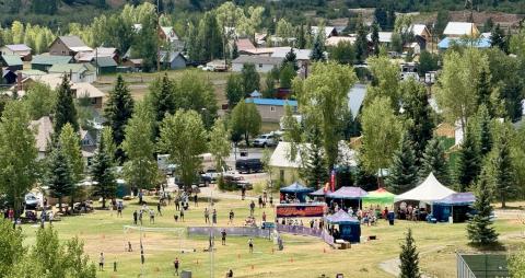Memorial Park was the finish line on Saturday for the Alpine Marathon photo by DeAnne Gallegos