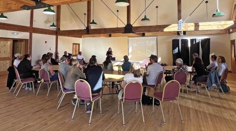 About thirty locals attended the first community meeting about the potential Brownfield projects Photo credit DeAnne Gallegos