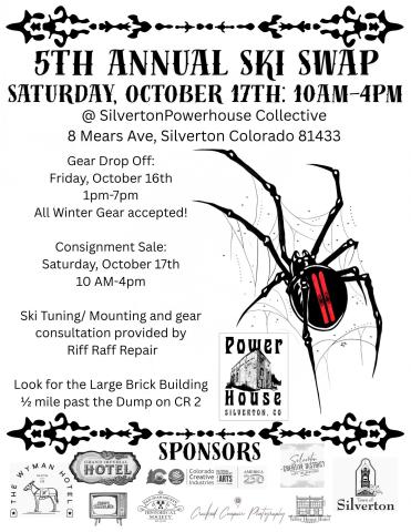 Silverton Powerhouse 5th Annual Ski Swap 2026, October 17th