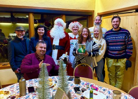 Amethyst Winter table took second place in the table decorating contest Photo by Wendy Polly