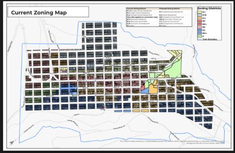 The current zoning map.