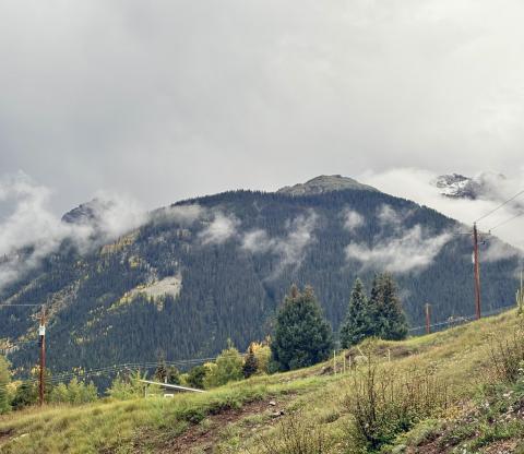 Snow on Sultan on Tuesday afternoon Photo by Anne Izard