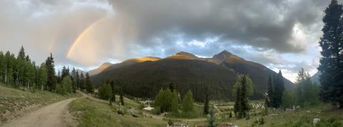 Much needed rain over Silverton. Photo credit Scott Fetchenhier