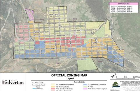 The proposed zoning map currently under review by the board of trustees