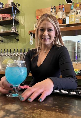 New owner Shiloh Sams of the Alpine Tavern, located on 1151 Greene, officially opened their doors Saturday, May 17. Photo credit DeAnne Gallegos