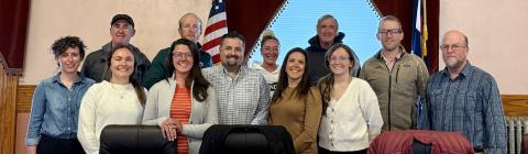 (L-R Back Row) John Zarkis, Tyler George, Melina Marks, Ron Wakefield, Chris Brosh &amp; Dr. David Brown (L-R Front Row) Elizabeth Stuffings, Lucy Mulvihill, Lindsey Halvorson, Jim Harper, Dayna Kranker and Amie Gardiner Photo By DeAnne Gallegos