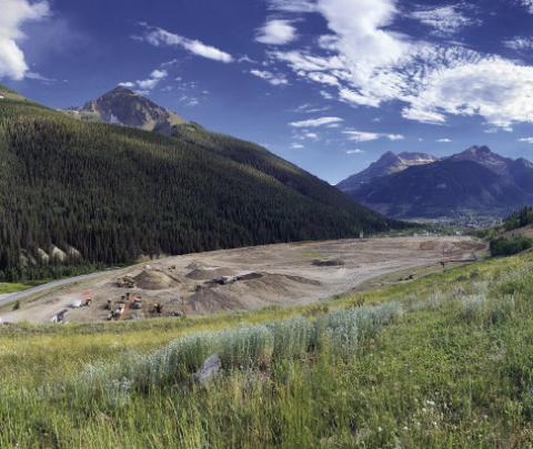 Overview of repository site from wellness trail as of July 17