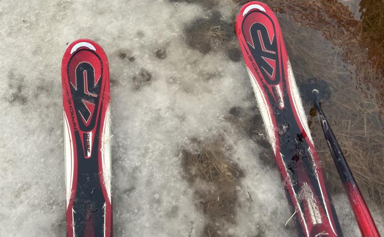 Photo credit Scott Fetchenhier Spring skiing conditions.