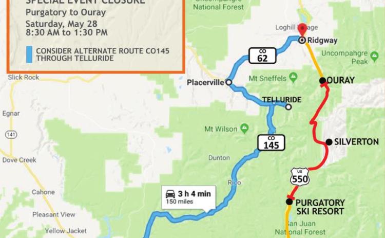 Hwy 550 Closed On