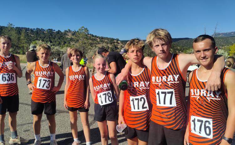 L-R: Mars Foster, Lucas Barszcz, Sophi Christensen, Kate Barney, Elliot Barszcz, Phen Mead, Jonah Kranker, (Not pictured, Marshall Rodriguez) Photo credit Dayna Kranker