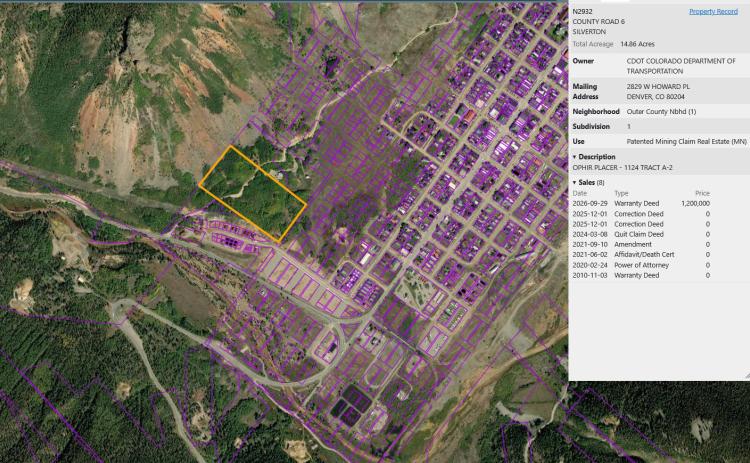 CDOT purchased 14.86 acres on the Shrine Hillside for $1.2 million dollars at the end of September