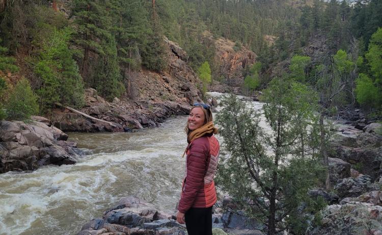 Mariah Reeves enjoys the San Juan Mountains as part of her recovery and inspiration to help others in our community. Photo credit Dan Bechtel