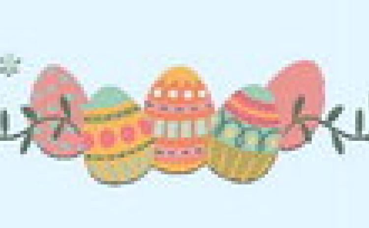 A Snowy Easter Egg Hunt