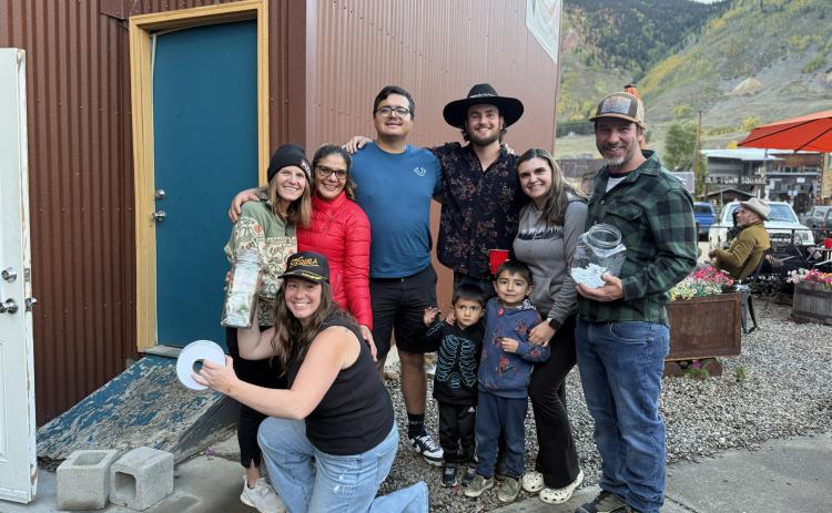 photo by DeAnne Gallegos (Left to right) Casie Lashley, Ceceila Acosta, Gerardo Acosta Jr, Mario Letayf, Marianna Acosta with her and Gerardo Jr.'s two kids, Austin Lashley and in front CoreyAnne Paris.