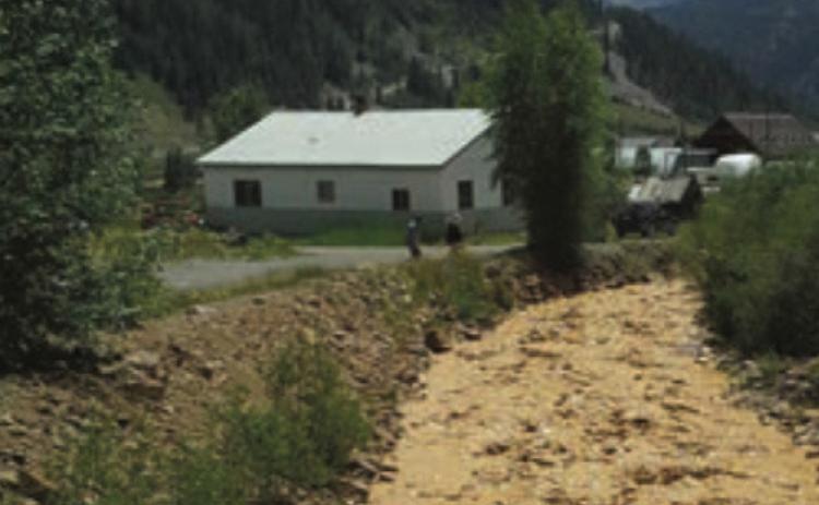 Photo by Will Meyerriecks Silverton Standard &amp; the Miner The plume of mine waste from the Gold King flows through Silverton on Wednesday afternoon Aug5.