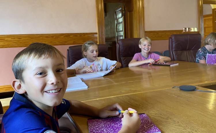 Silverton’s third grade class attended LUC work session.