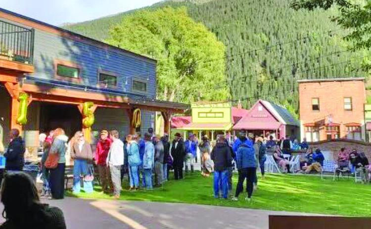 Local crowd at Anesi Park for the Town’s 150th. Photo by Jim Harper