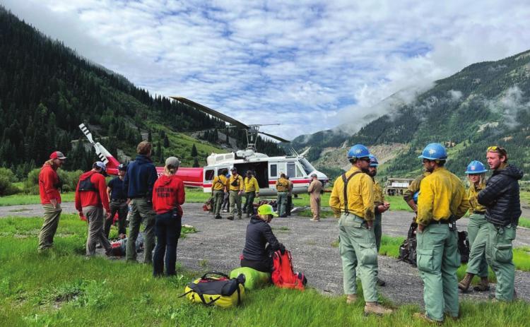 SAR operations in the Trinity Peaks area Photos by: Silverton Medical Rescue &amp; OEM