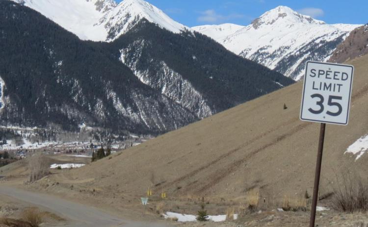 Mark Esper/Silverton Standard The San Juan County commissioners voted 2-1 to lower the speed limit of this paved section of County Road 2 from 35 mph to 20 mph.