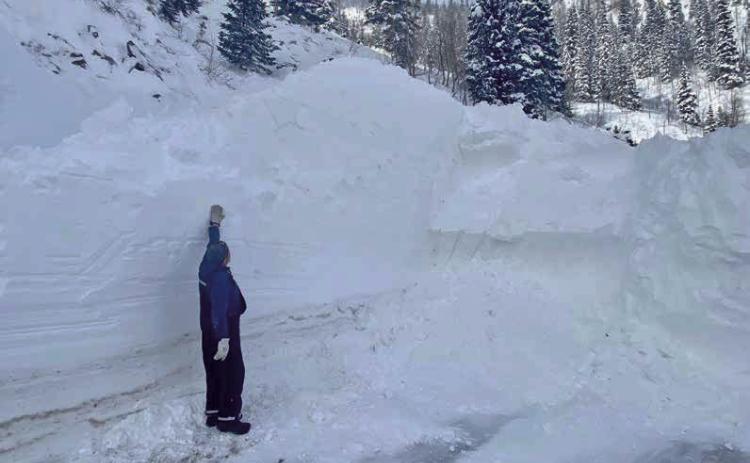 Slide brought down on the Highway 550. Photo by CDOT