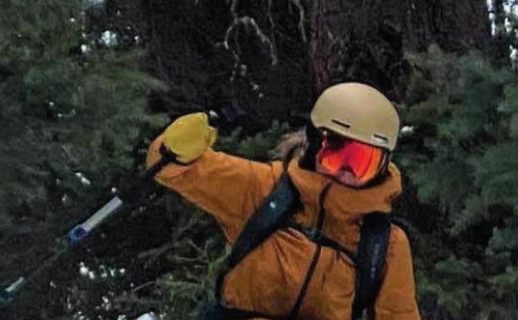 CHRISTMAS TREE DISPOSAL Genna Holgate Opening Weekend At Silverton Mountain Photo Credit - MJ Carroll